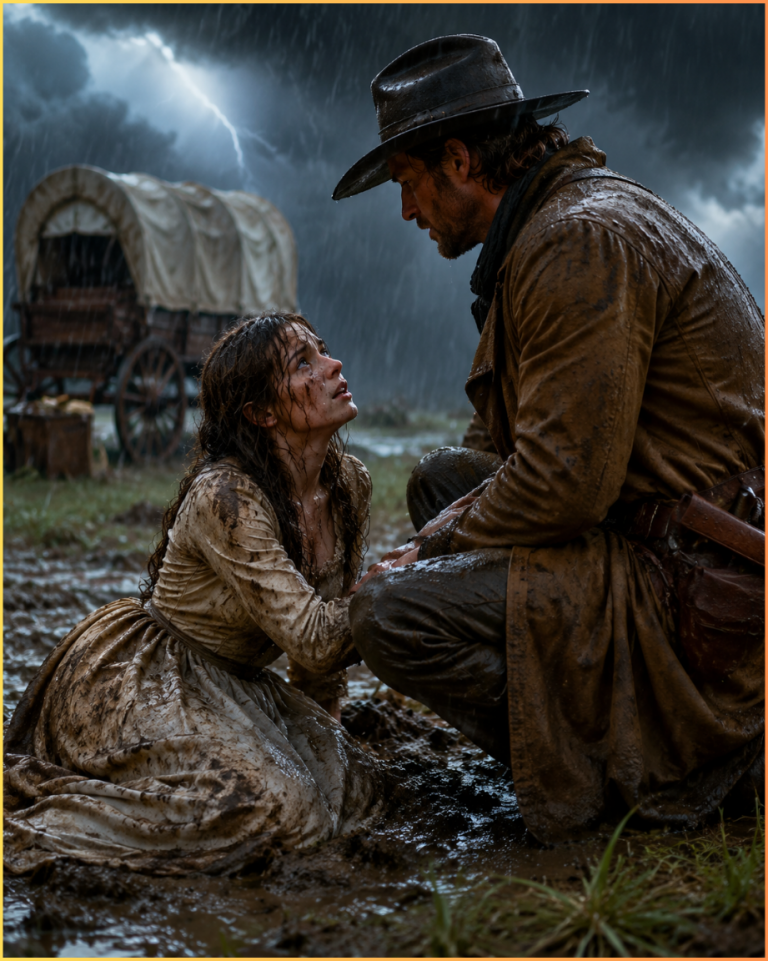 Lone Cowboy Found an Abandoned Mail-Order Bride in the Storm — Not Knowing Love Was All She Had Left