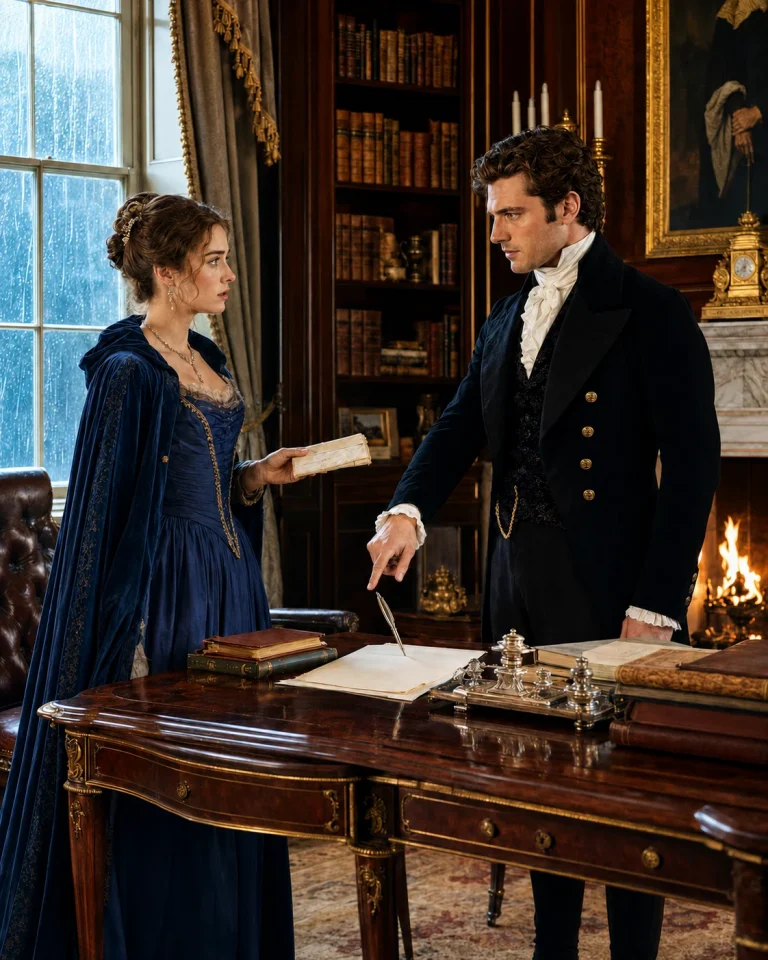 Her father’s £8,000 gambling debt should have ended in ruin — she offered the Duke her family’s last acres. He refused every shilling of it. What he demanded instead wasn’t her land, or her virtue. It was her signature.