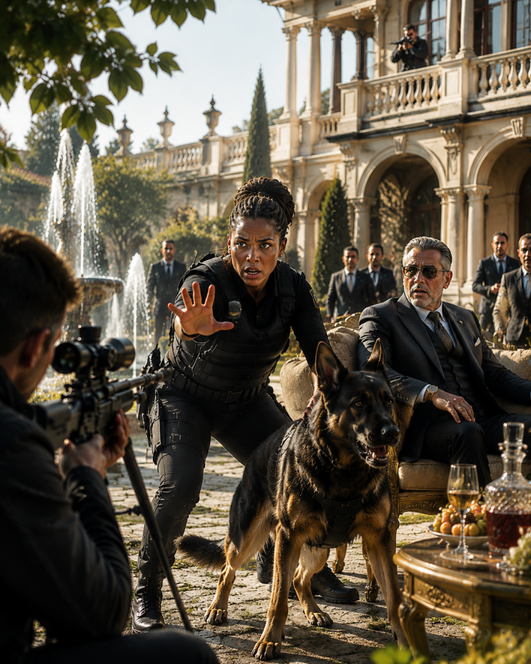 Her K9 froze when a sniper targeted the mafia boss—then his warning exposed a traitor inside the estate.