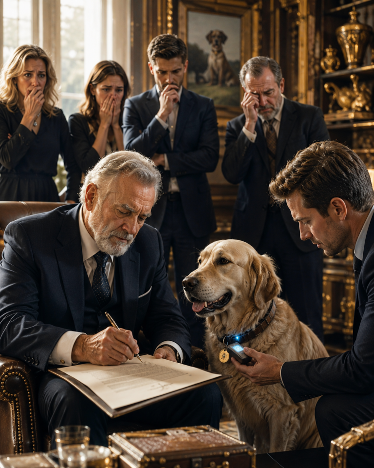 Billionaire Leaves His Entire Fortune to His Dog—Then a Hidden Chip Reveals the Truth