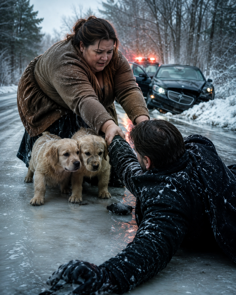 A Curvy Widow Dragged 2 Pups and a Stranger From Black Ice — Unaware He Ruled the Mafia World
