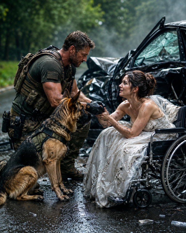 Veteran and His Dog Save a Wheelchair Bride — Unaware She’s a Billionaire Who Changes Their Lives
