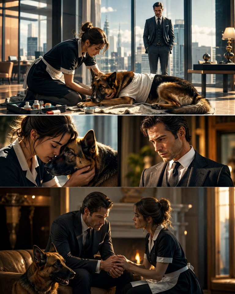 The maid could understand dogs and saved the CEO’s dying K9—then became the one woman he trusted with his darkest secret