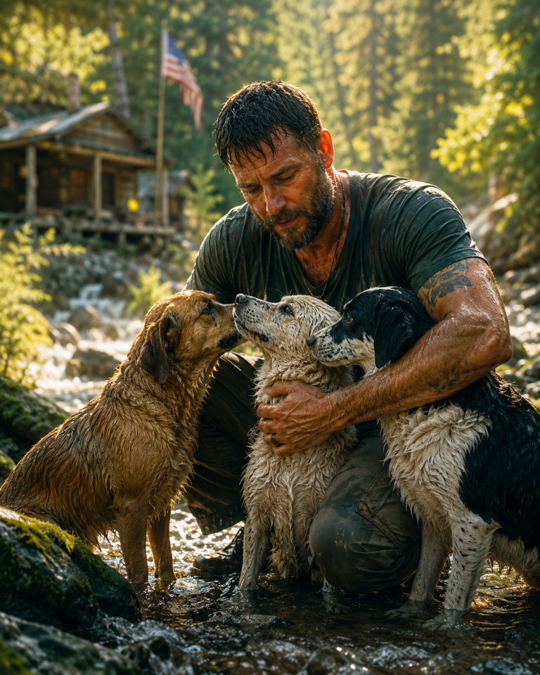 A Retired Navy SEAL Hid from the World — Until Three Lost Dogs Pulled Him Back to Life…