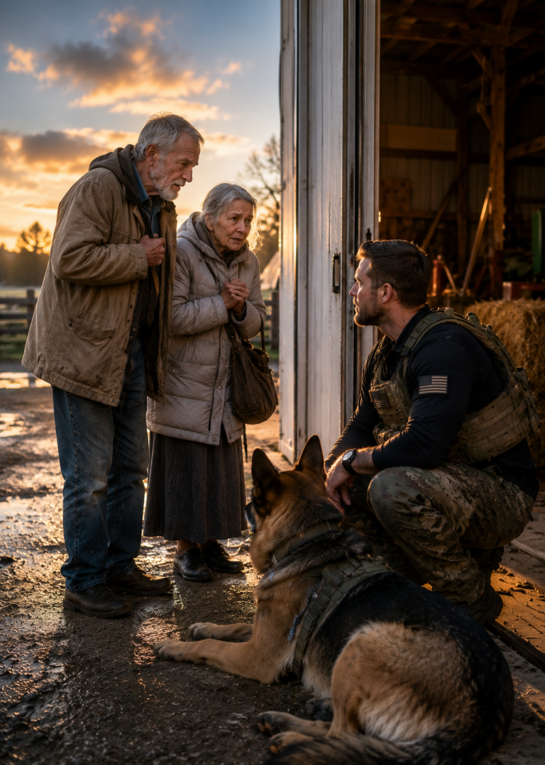 “Can We Sleep in Your Barn” They Asked a Navy SEAL — Then His Dog Gave Them Hope