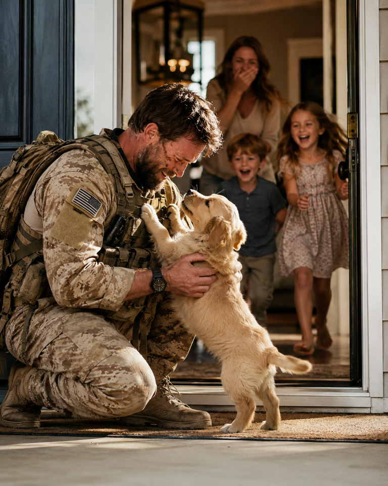 What Happens When a Navy SEAL Comes Home After a Year and Meets the Puppy He Never Knew Existed?
