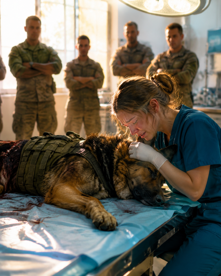 They left the Nurse alone with the dead service k9 to humiliate her. what she found changed her life