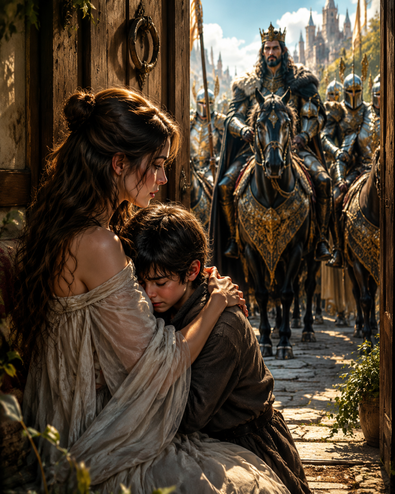 A Dying Boy Knocked on a Lonely Omega’s Door—Then Royal Guards Arrived and Called Him Their Missing Prince