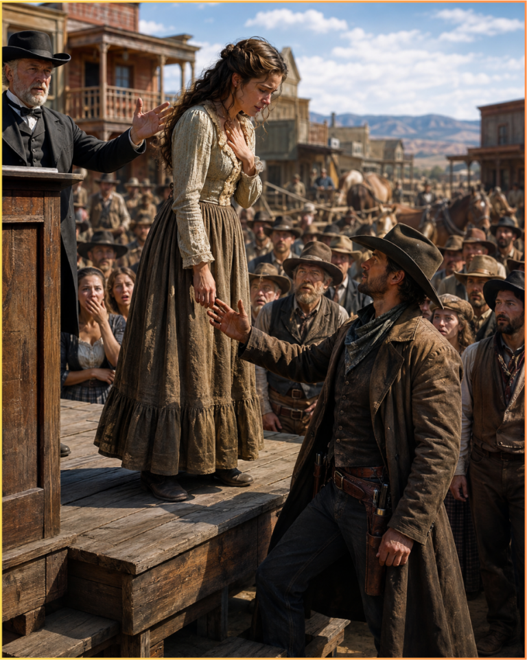 She Was Auctioned With Tears in Her Eyes, Until a Cowboy Said “Now You’ll Only Know Joy”