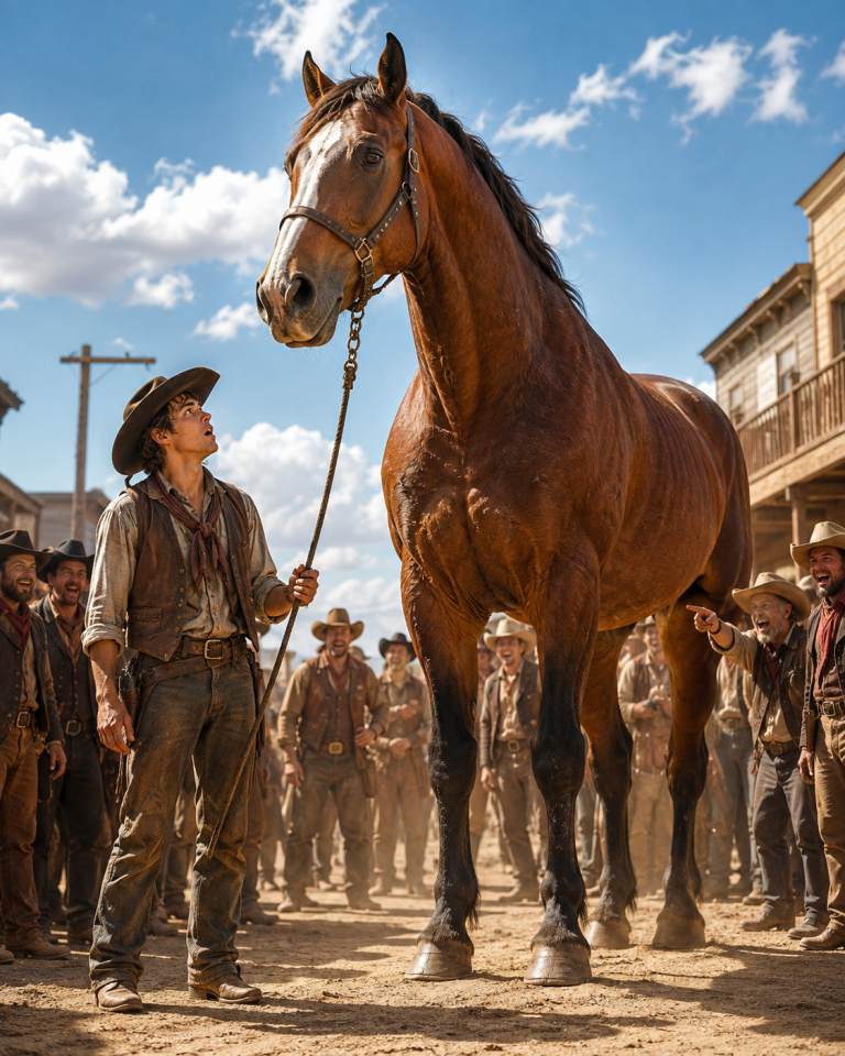 The Town Laughed When a Penniless Cowboy Bought the Horse That Had Thrown Every Rider — Then One Morning Everything Changed