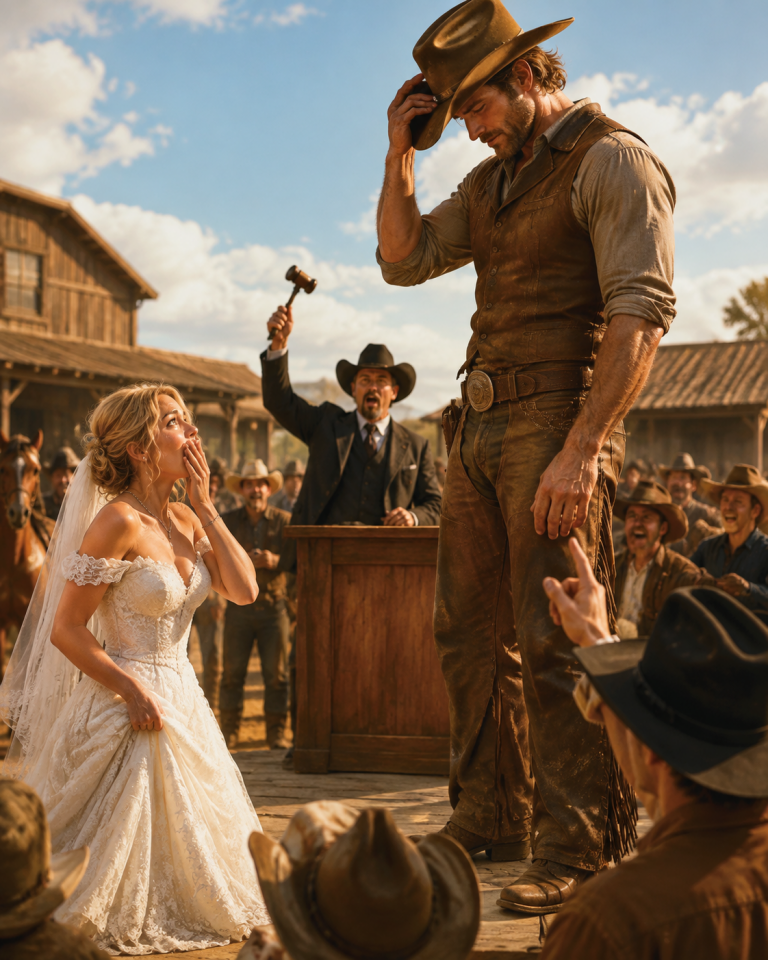 Rejected Bride Bought Giant Cowboy At Auction—Unaware He Carried The Love She’d Prayed For