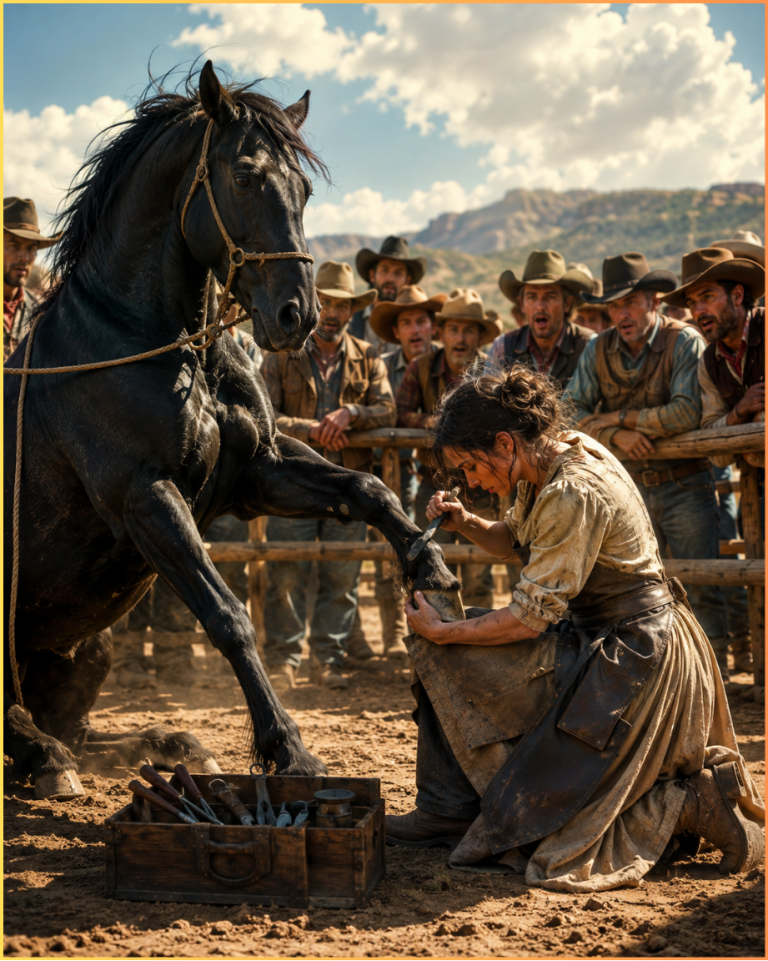 Every Cowboy Failed to Shoe the Black Mare — Then a Widow Did It in 15 Minutes