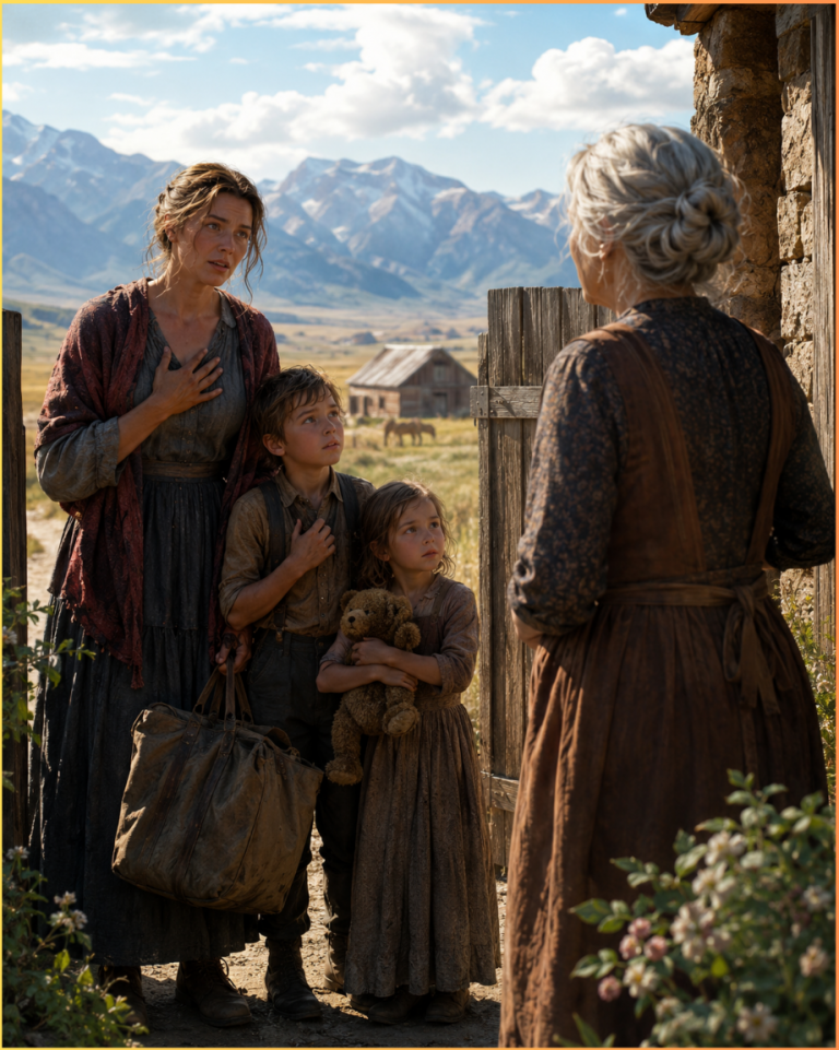 A widowed mother showed up at a reclusive old woman’s gate with two children and nowhere to sleep—then told her, “You need someone to care for you as much as we need a home.”