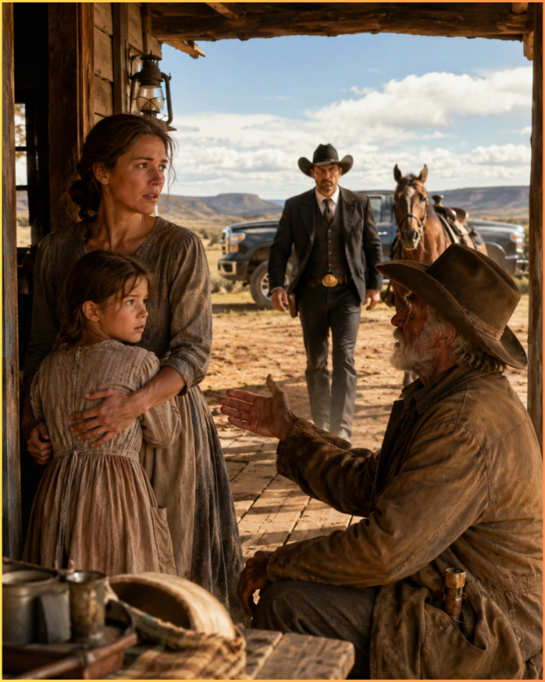 Widowed Mother Sheltered an Old Cowboy — Next Day, His Millionaire Son Rode In With a Shocking Offer