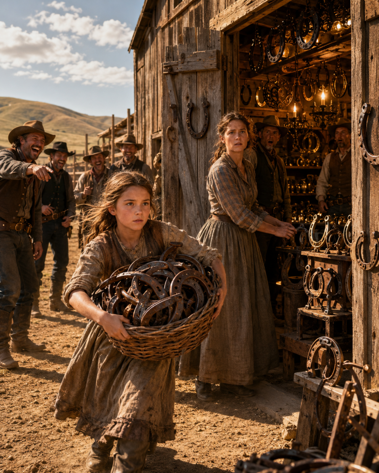Everyone Laughed When Widow’s Daughter Collected Their Rusted Horseshoes—Until They Entered Her Barn