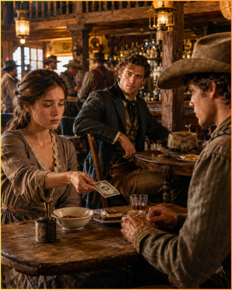 Widow’s Daughter Only Had $1 for Her Date—Millionaire Cowboy’s Son at Next Table Watched Her, Until…