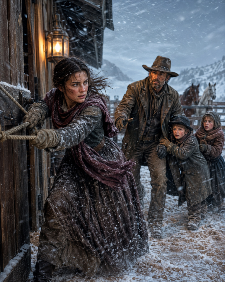 “Let Me Stay, I’ll Raise Your Kids,” She Begged—No One Expected Her to Save His Ranch in a Blizzard
