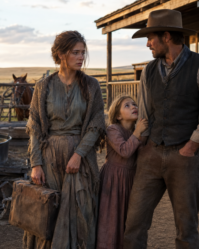 Mail-Order Bride Arrived in Rags — The Rancher’s Daughter Whispered, “Please Be Our Mama”