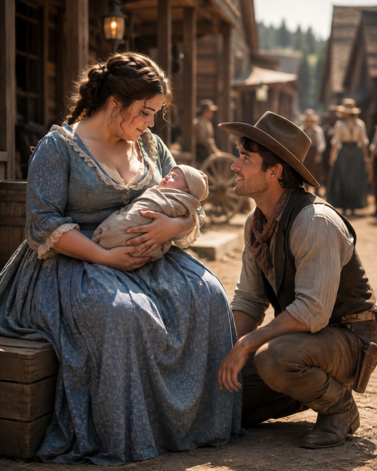 “Can You Nurse Him Just for Once”? the Cowboy Pleaded — And the Obese Girl Held the Baby Close