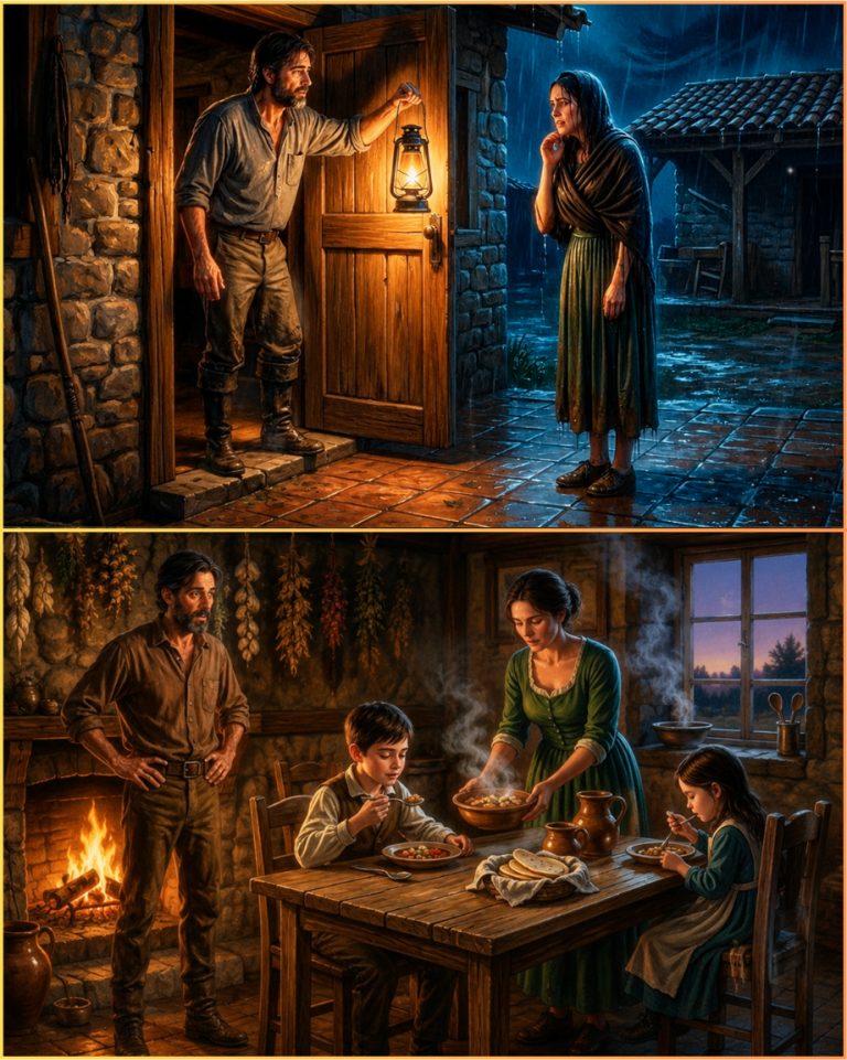 He took in the rejected young woman and the aroma of her cooking healed his empty home.