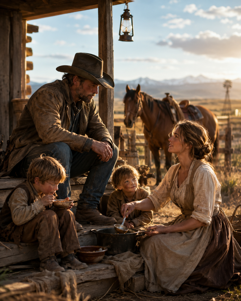 “Help Me with the House, Your Kids Won’t Go Hungry,” the Widower Said—By Winter, She Saved His Ranch