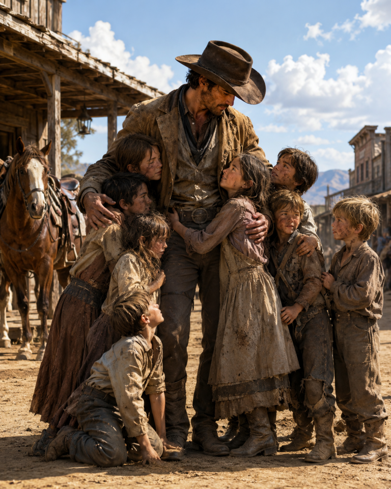 All 9 Children Nobody Wanted Found a Father When a Cowboy Said: They’re Mine Now Forever!