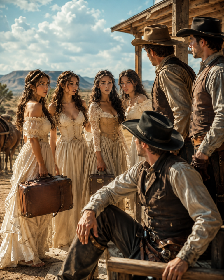 Four Brothers Each Ordered Mail-Order Brides — The Women Arrived Were All Sisters Seeking for Love