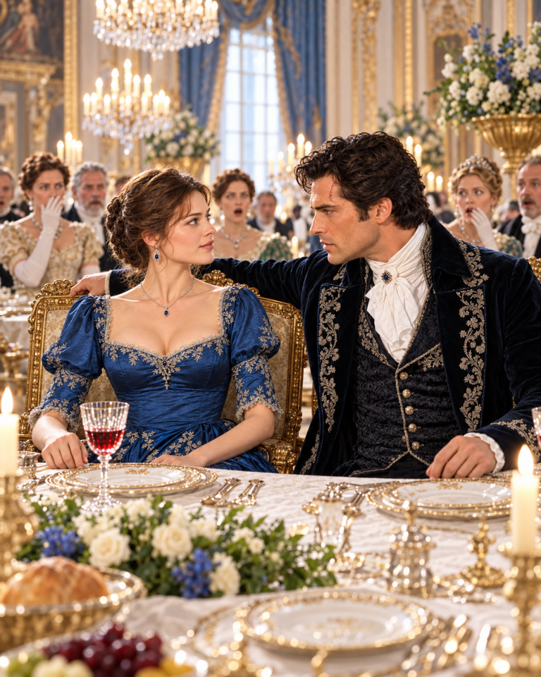 The room went silent when Clara Whitmore sat beside the Duke of Ashborne — the one chair every guest avoided. When he asked why she had never married, her quiet answer left him determined to uncover the truth.