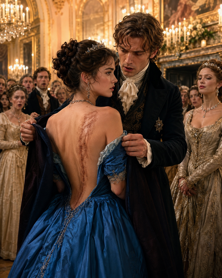 The Duke Thought the Girl He Had Carried from a Burning Building Three Years Ago Was Dead — Until His Grandmother’s Quiet Companion Was Humiliated Before an Entire Ballroom, Revealing the Scar That Made Him Go White and Whisper, “Where Did You Get That?”