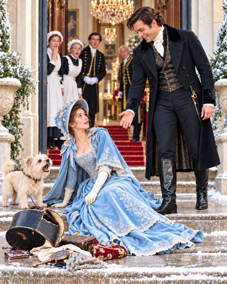 She arrived with a cracked hatbox, a furious terrier, and nowhere left on earth to go. Then the Duke of Ashborne — a man so buried in grief the servants called him a ghost — laughed for the first time in seven years. The household froze. They had forgotten he even knew how.