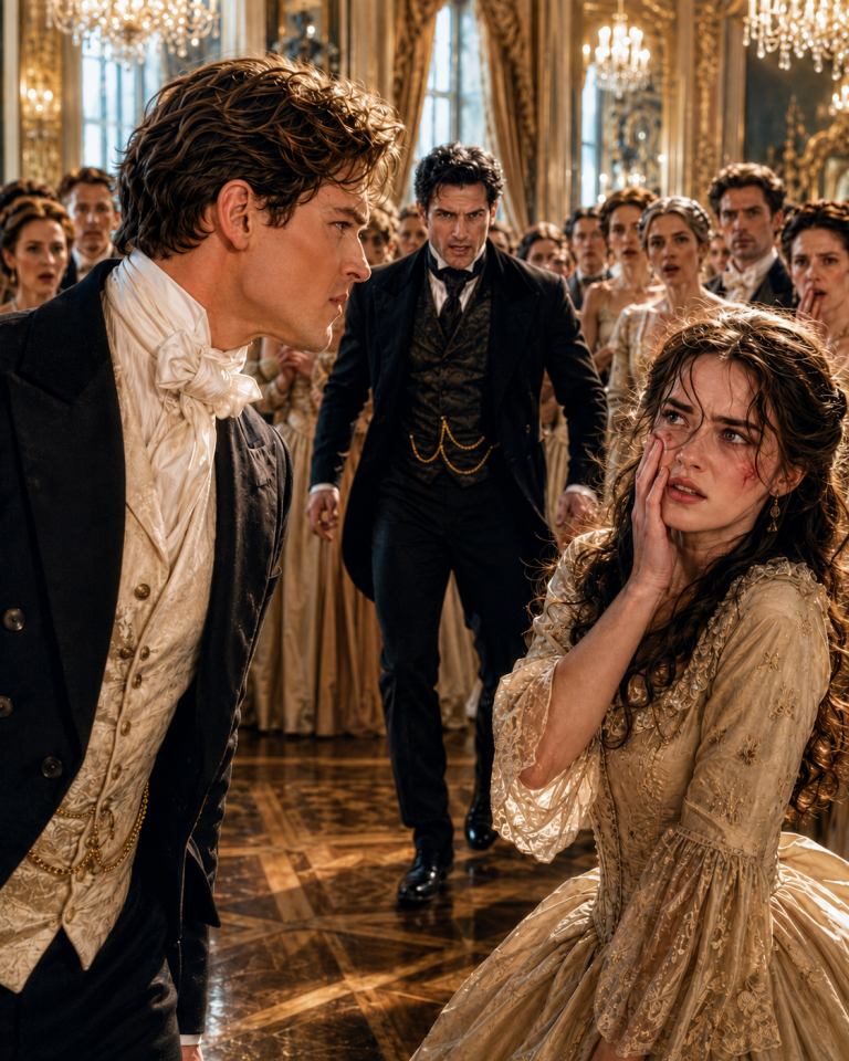 He Struck Her at the Ball, Never Knowing Her Husband, the Feared Duke, Was Watching From the Doorway — Then Dankar Crossed the Ballroom With Slow, Deliberate Fury and Revealed the Woman Everyone Ignored Was His Wife