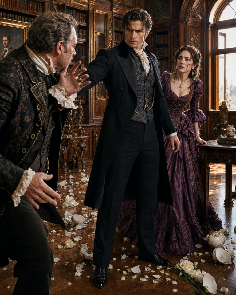 They Called Her the Duke’s Unwanted Wife, Sold to Pay Her Father’s Debts — But When His Signet Ring Split Her Cheek, the Cold Duke Stood Between Them and Made Her Realize She Was Never Powerless Again
