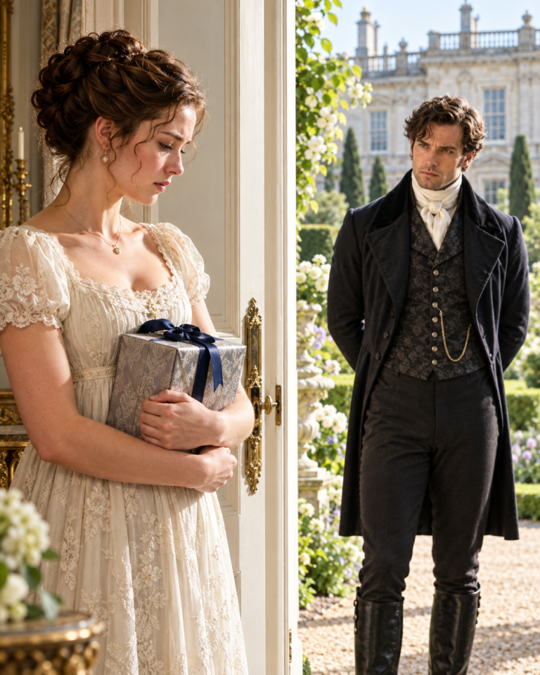 Her Family Sold Her to Pay Their Debts—But She Returned the Ruthless Duke’s Gift Without Even Opening It. Before Breakfast the Next Morning, He Appeared at Her Door Demanding to Know Why, Unaware Their Next Words Would Ignite a Scandal Across London.