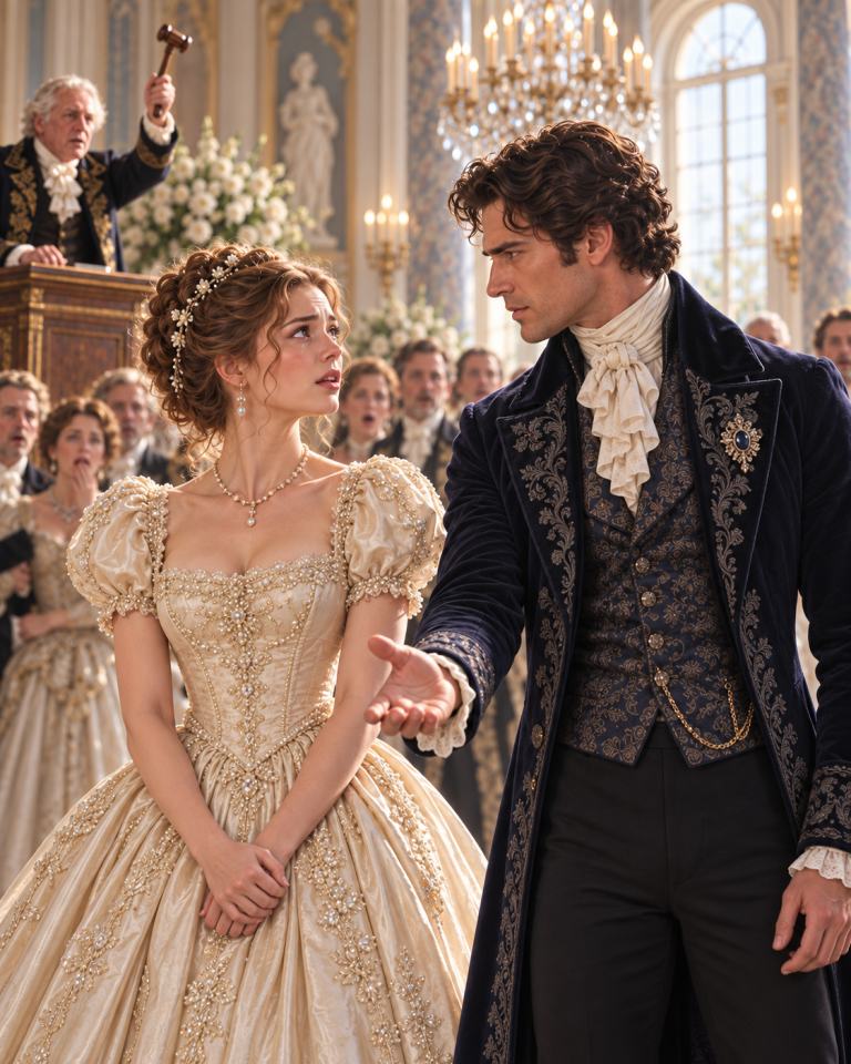 She Was Offered to the Highest Bidder to Settle Her Father’s Debt — Then the Ruthless Duke Laid Ten Thousand Pounds on the Table and Did the One Thing No One in That Room Had Imagined